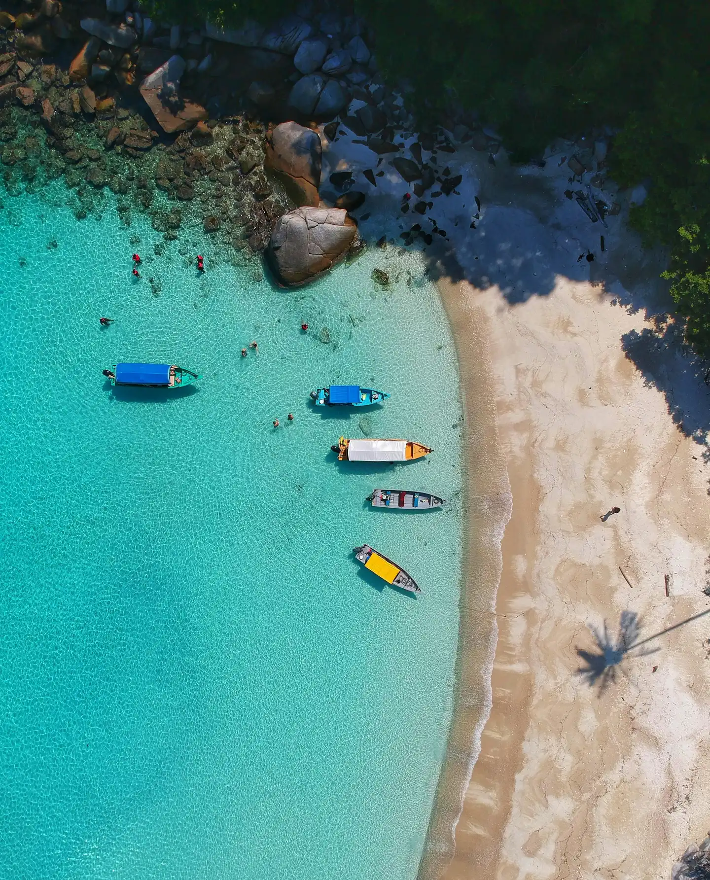 Turquoise cove and coastline